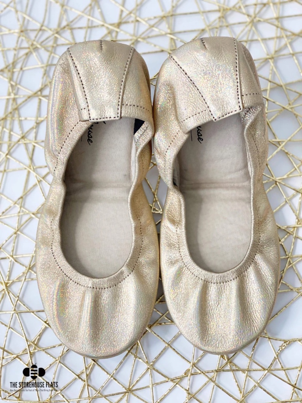Size 8 Golden Rainbow Storehouse Flats